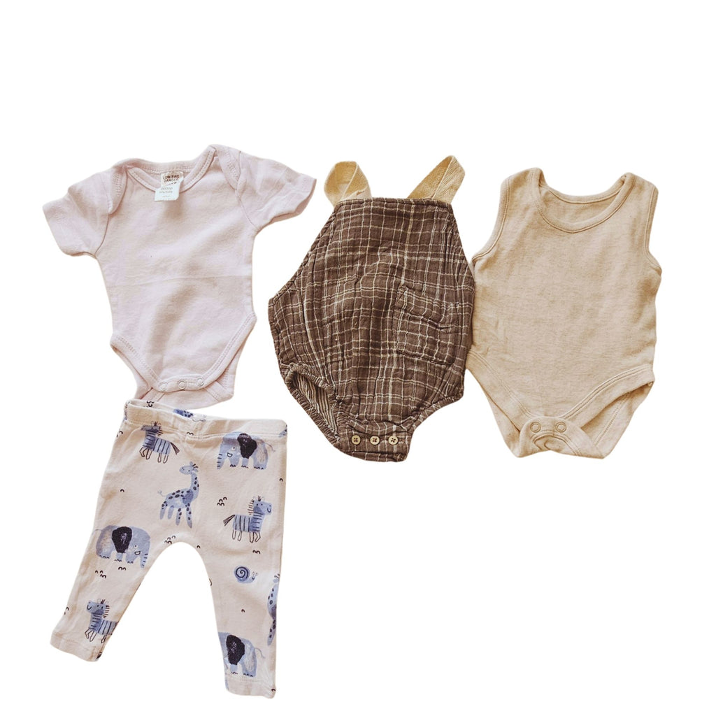 B - lot de 3 bodies + legging nouveau-né (2,5kg) #408