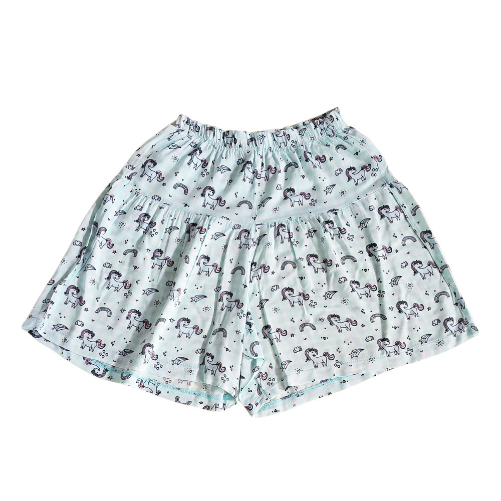 C - Short large coton licorne 12 ans #125
