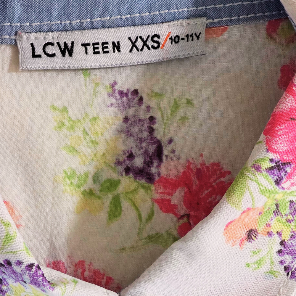 B - Chemise coton motifs fleuris 11 - 12 ans #119