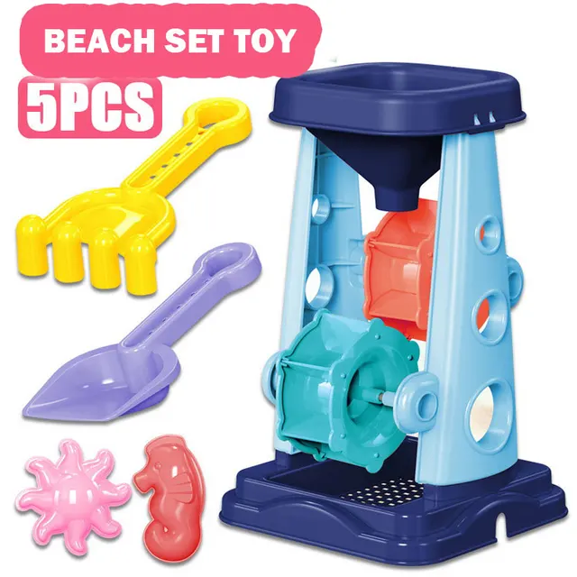 Mini Lot de 5 pièces jouets de plage sablier #465