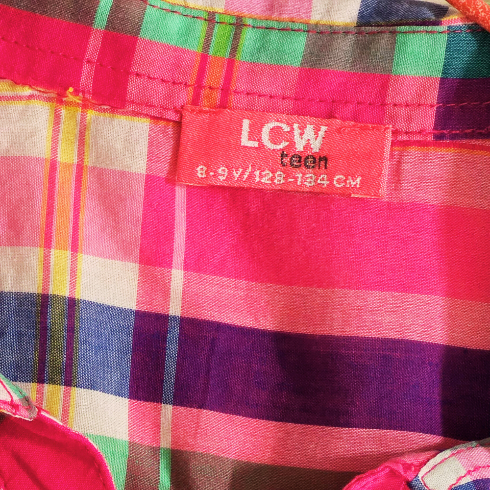 B - chemise à carreaux 9-10 ans #112