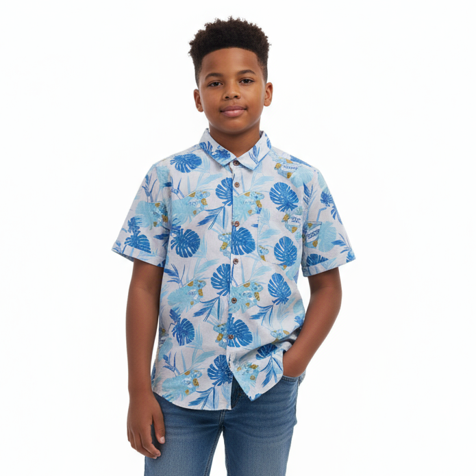 B - Chemise à  manches courtes à  motifs 11 - 12 ans #69