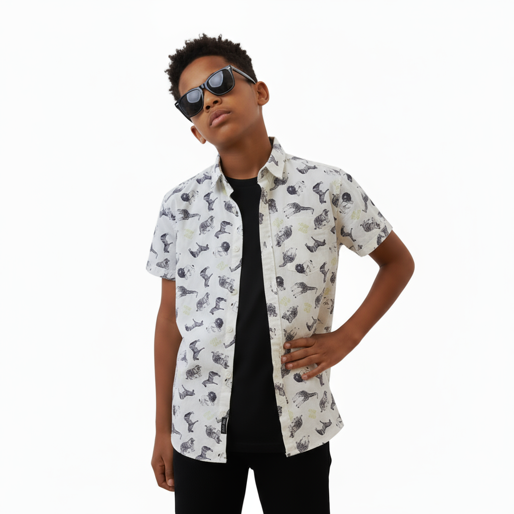 B - Chemise garçon coton 11-12 ans # 75