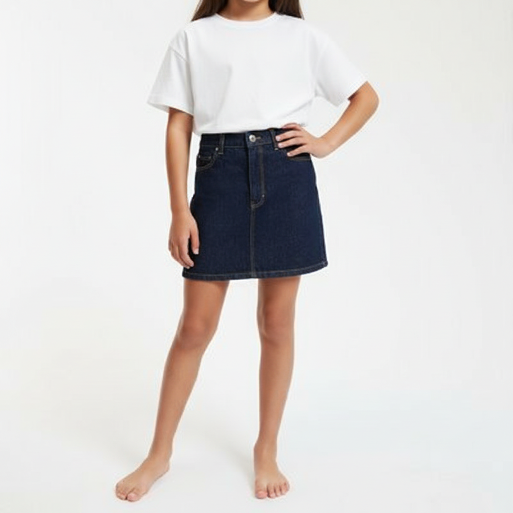 B - Jupe jean 9 - 10 ans #104