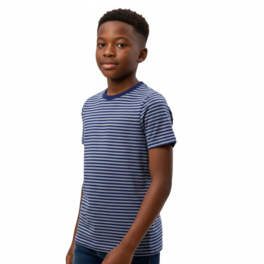 B - T-shirt coton rayé 8 - 9 #160