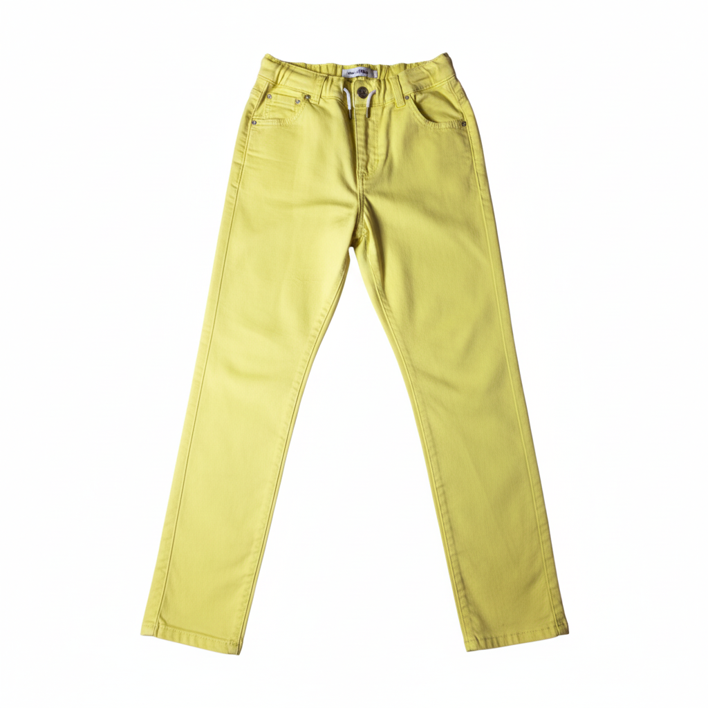 B - pantalon jean jaune taille 38 #202
