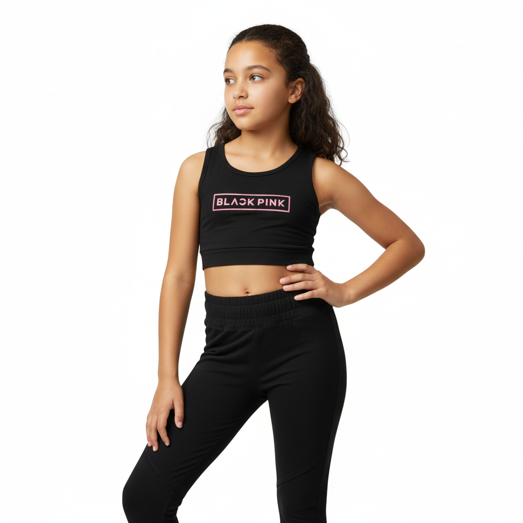 B - ensemble coton sport noir 11-12 ans #193