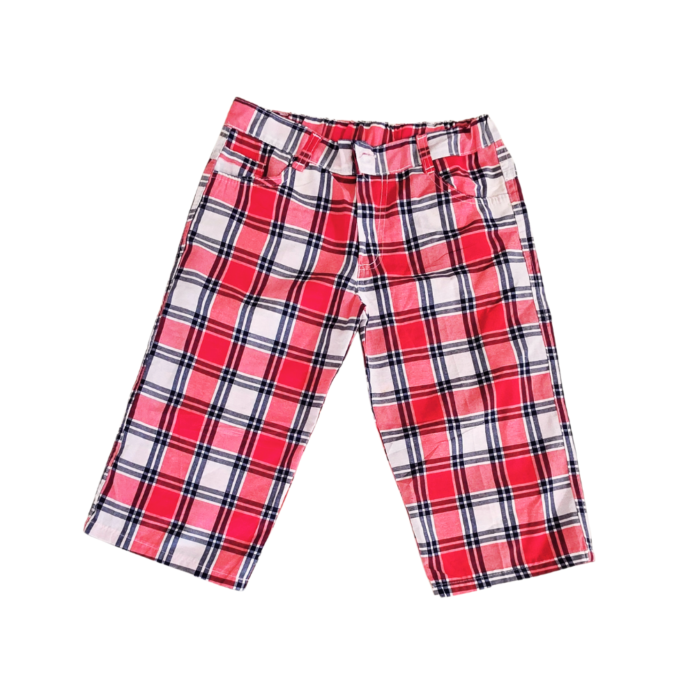 B - Short 3/4 carreaux 11 ans #108