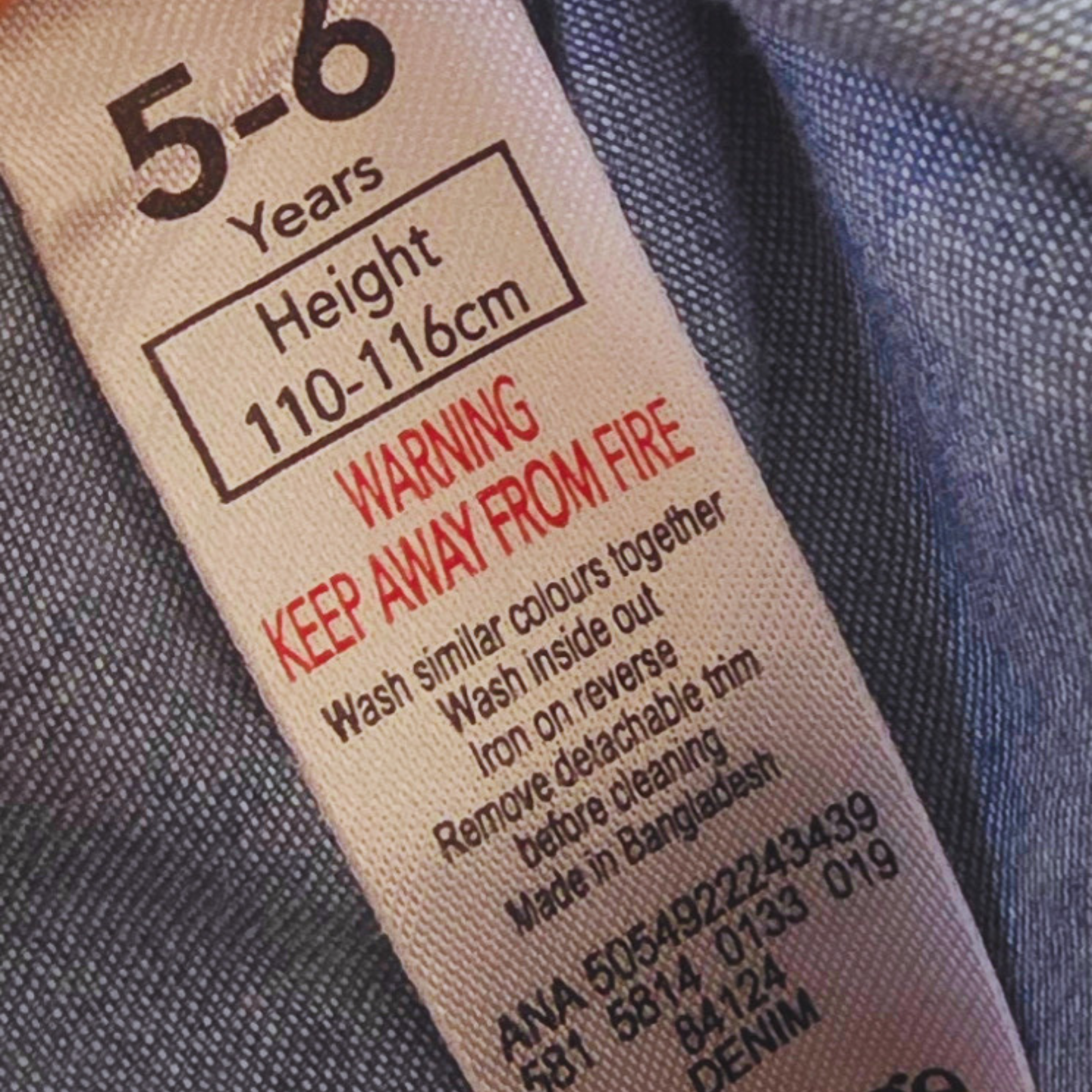B - Robe JEAN 5 ans #293
