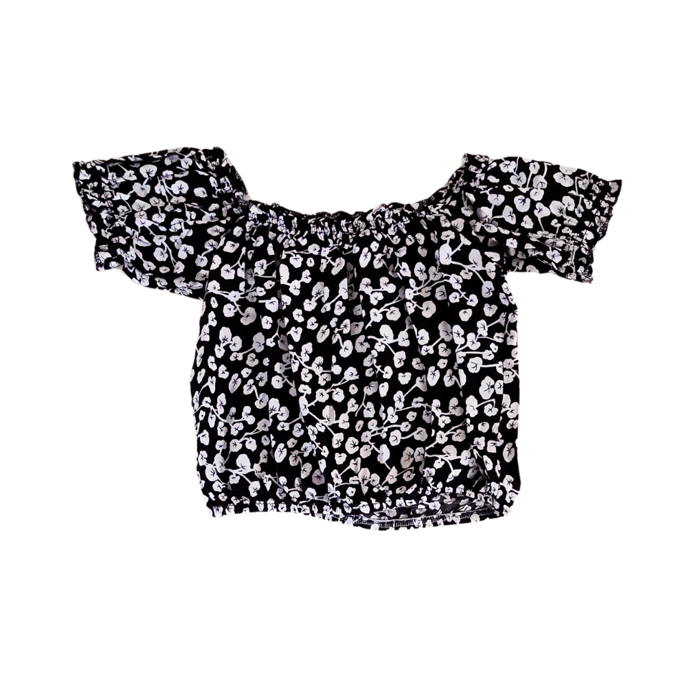 B - Printed crop top 9 - 10 ans #130