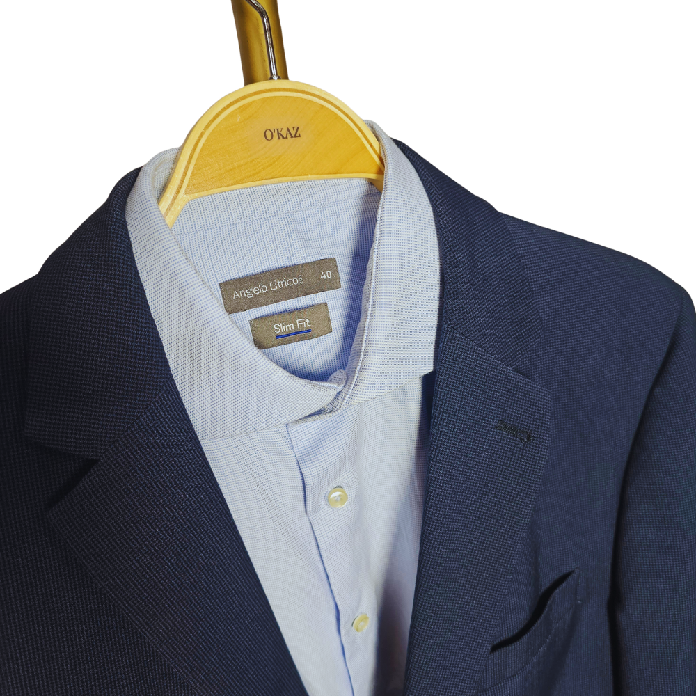 Ensemble chemise et blazer bleu Taille 40 #570