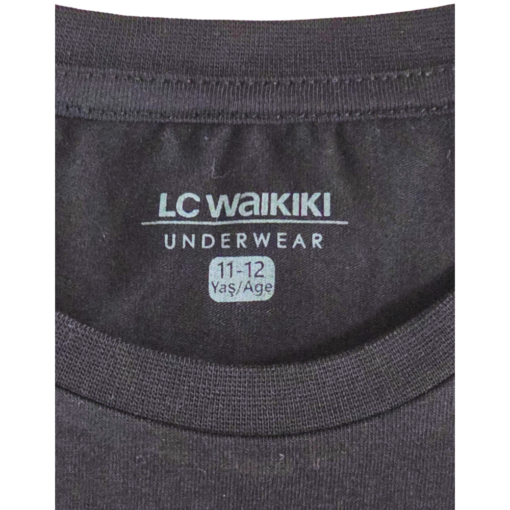 B - T-shirt coton noir 11-12 ans #135