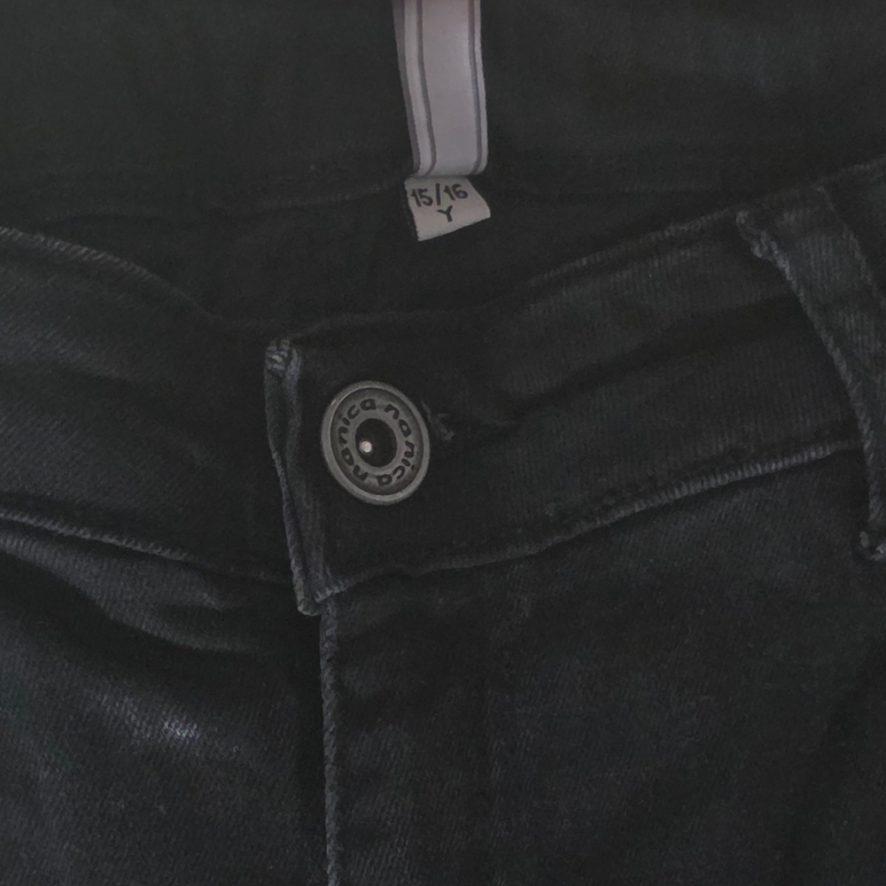 C - Jean slim 15-16 ans noir délavé #141