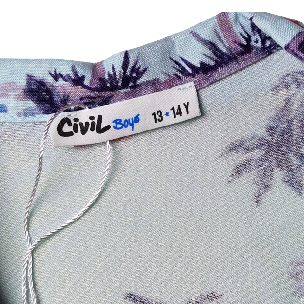 B - Chemise coton palmier 13 - 14 ans #171