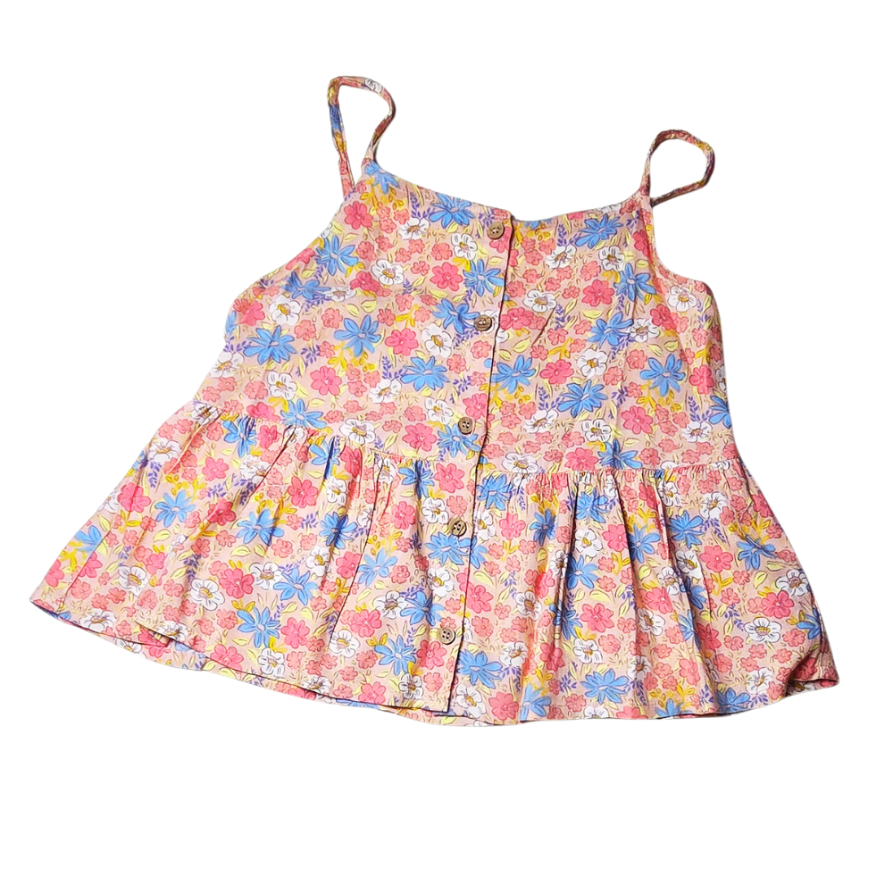 B - haut summer fleuris 9 - 10 ans #168