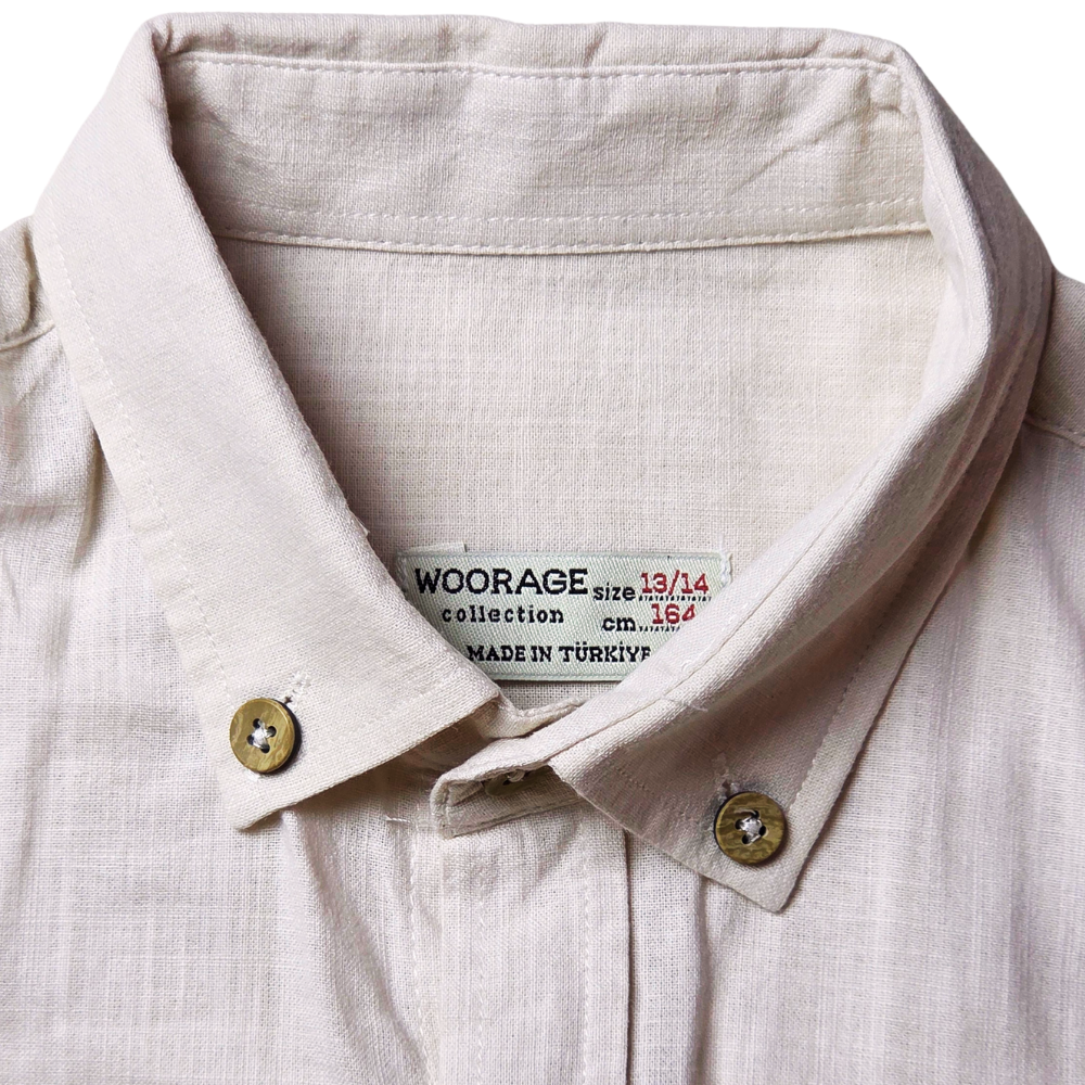 C - Chemise beige 13 - 14 ans #167