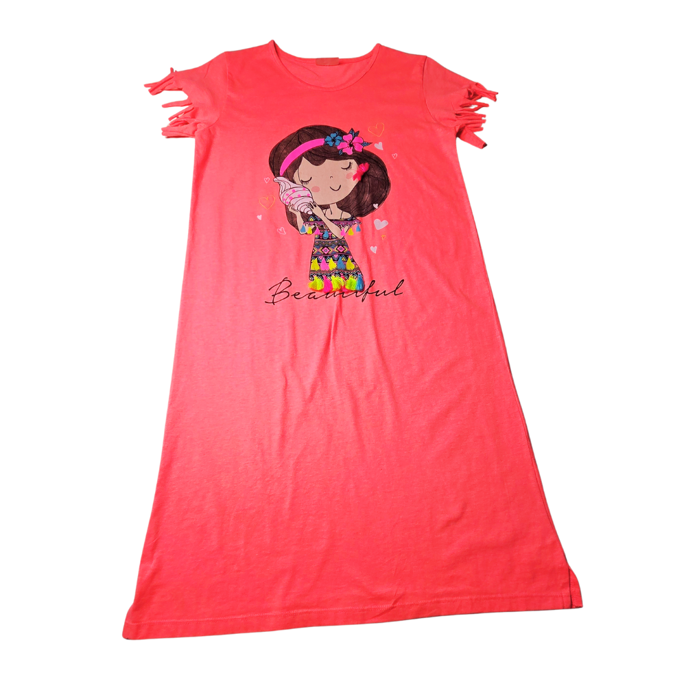 B - Robe coton fluo 13 - 14 ans #150