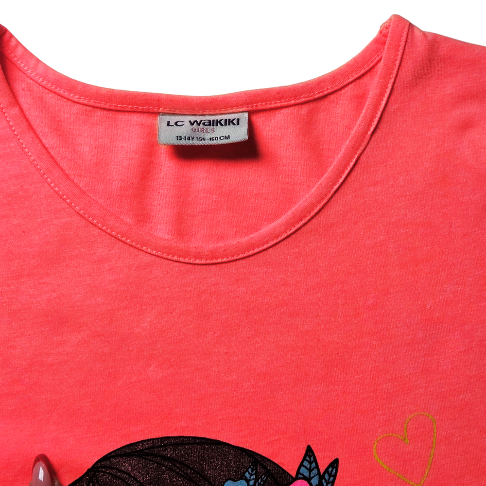 B - Robe coton fluo 13 - 14 ans #150