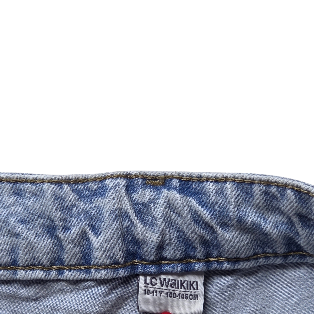 B - Pantalon JEAN bas large 10- 11 ans #174