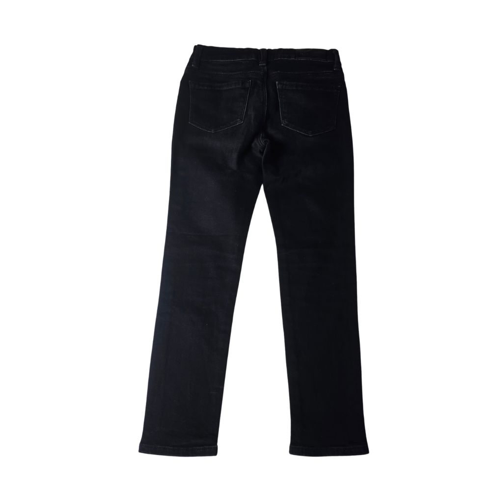 B - jean pantalon noir strass 7 - 8 ans #190