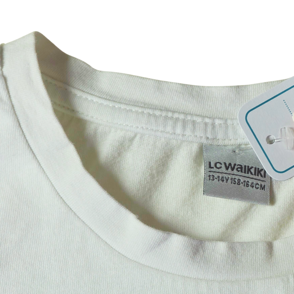 B - T-shirt 13-14 ans blanc #199
