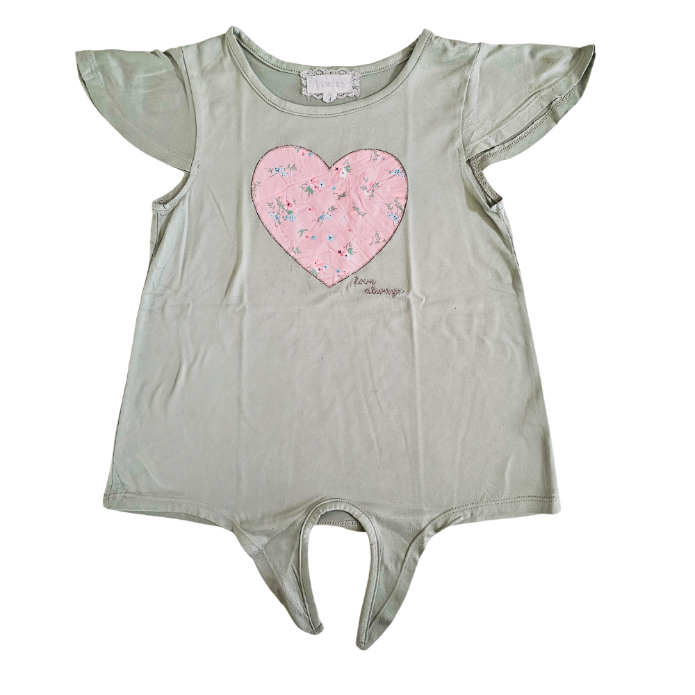 B -  t-shirt motif coeur rose 6 ans #503