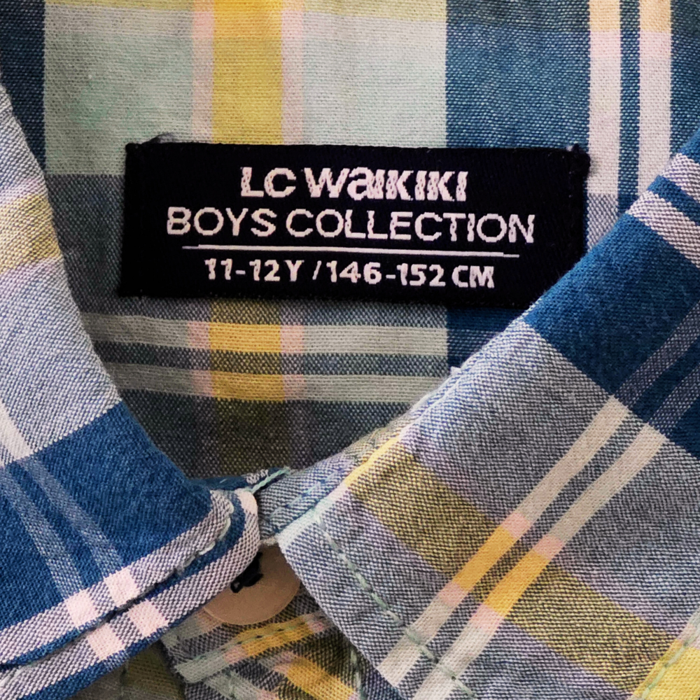 B - Chemise à  carreaux à  manches courtes 11 - 12 ans #62