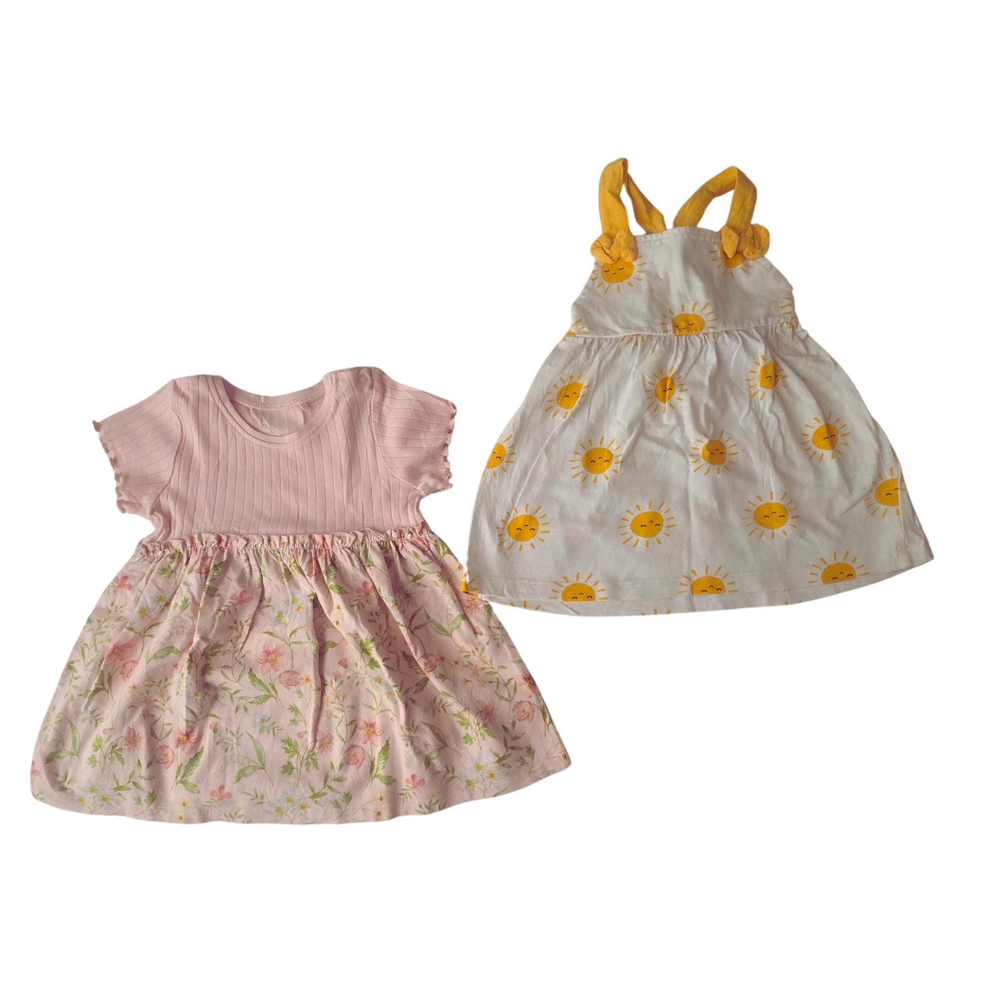 B - Lot de 2 robe 6 - 12 mois  #348