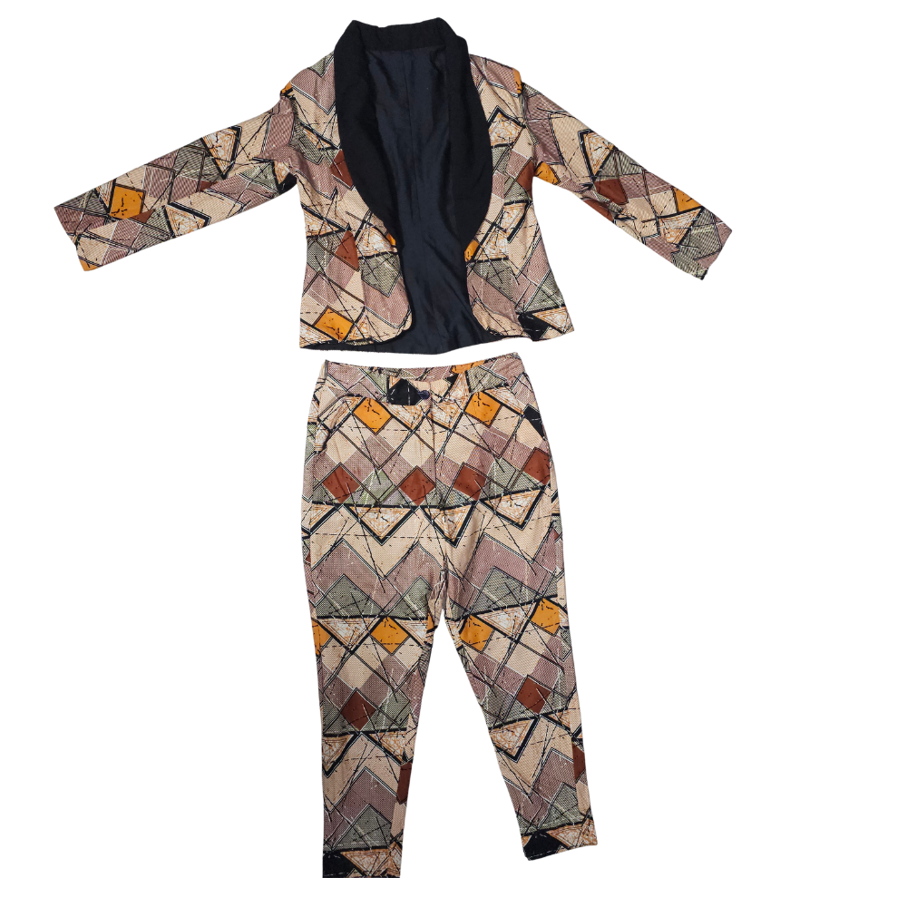 Ensemble Tailleur WAX Femme Taille L  #560
