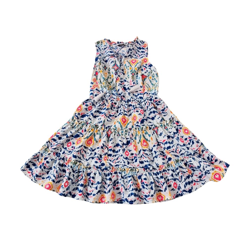 B - Robe sans manches en coton pour 12 - 13 ans LCW Vision à col noué avec motifs #39