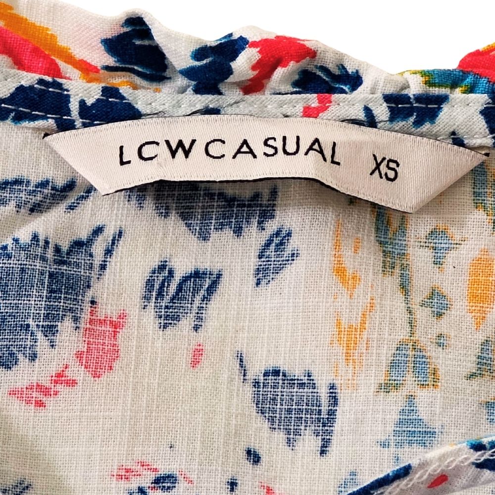 B - Robe sans manches en coton pour 12 - 13 ans LCW Vision à col noué avec motifs #39