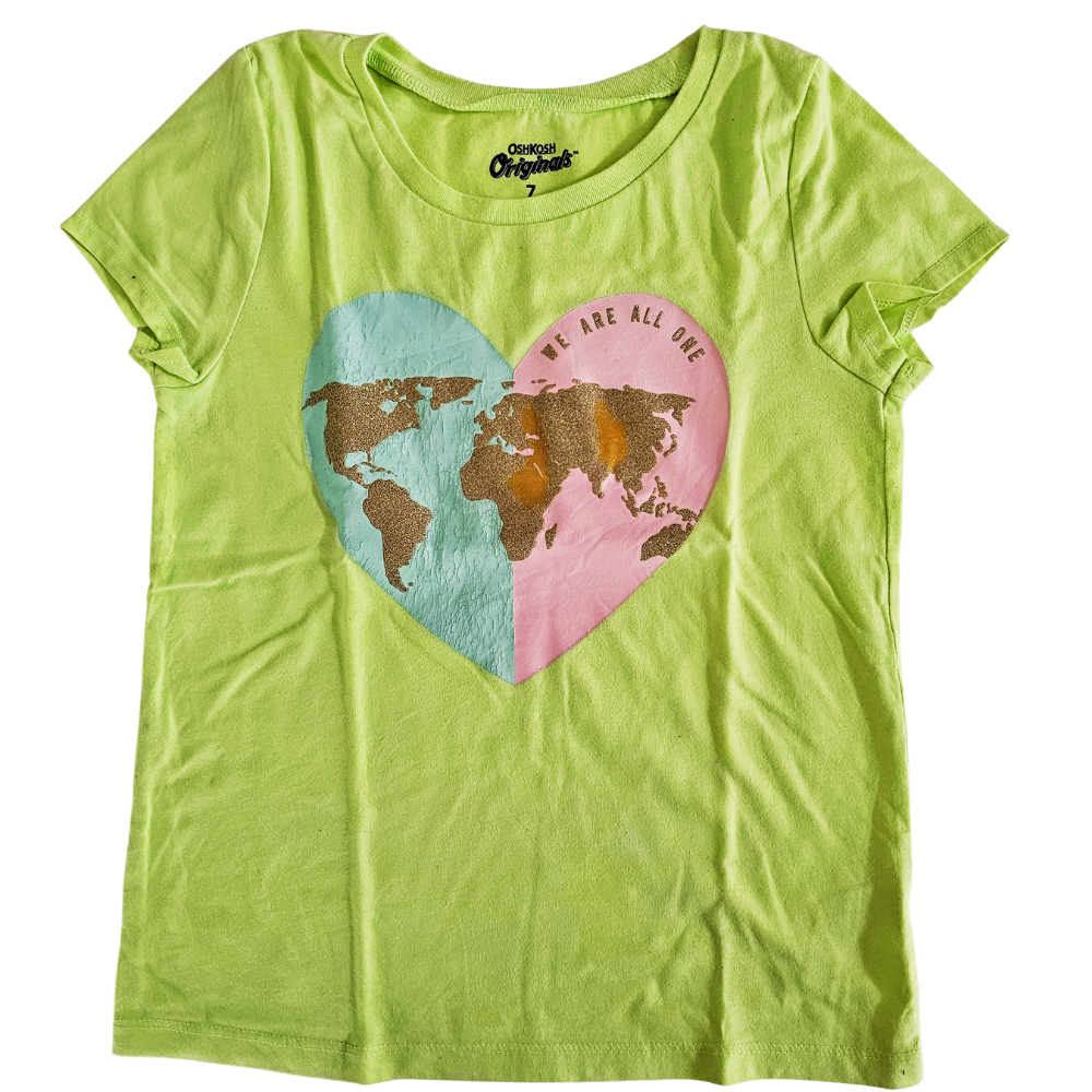 C -  t-shirt globe terrestre 7 ans #505