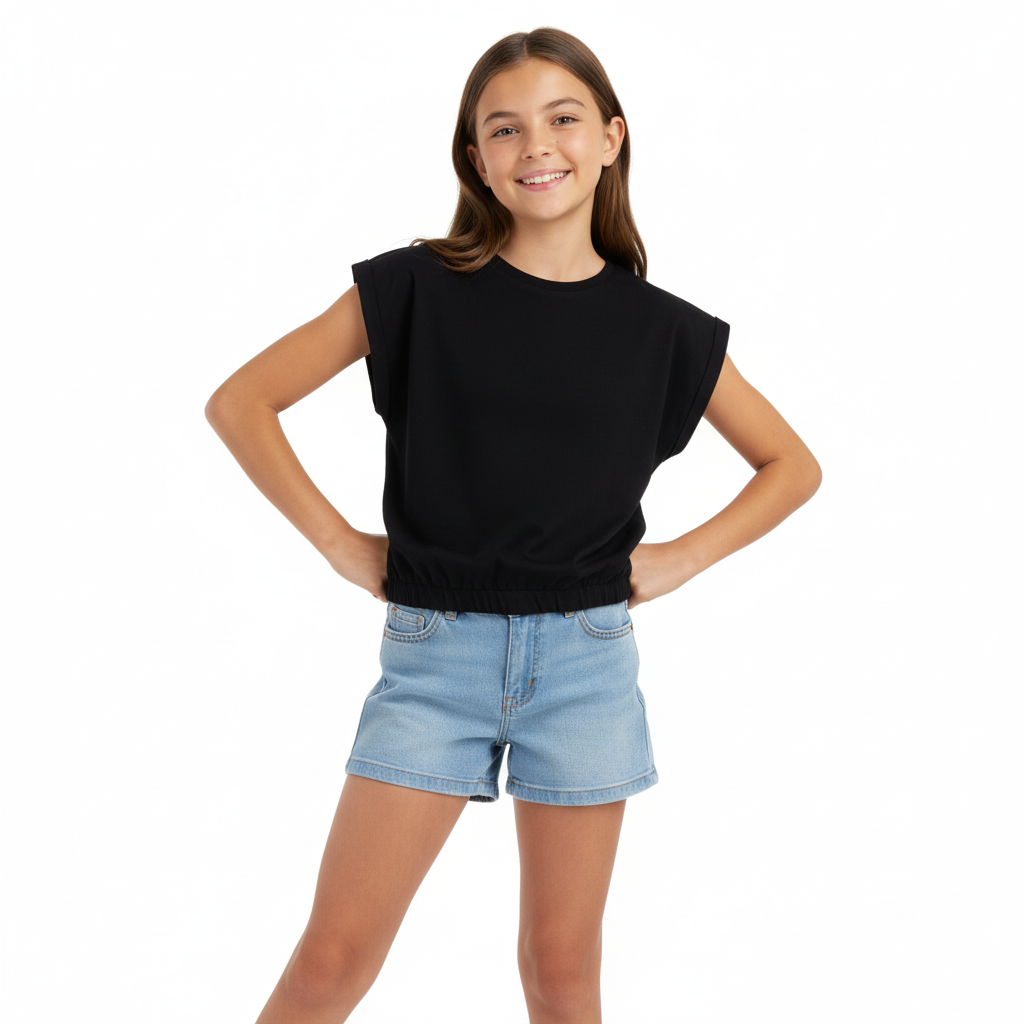 C - Haut noir taille L #86