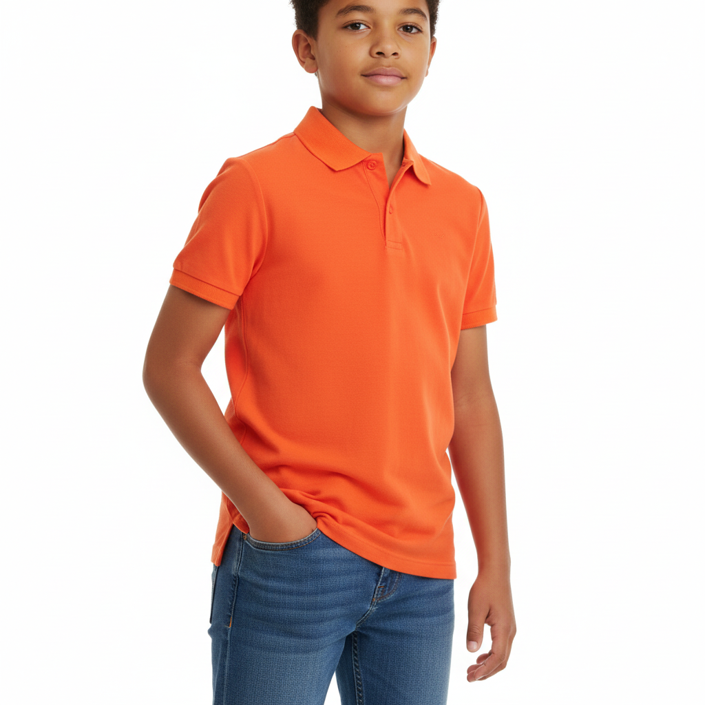 B - Chemise orange 11-12 ans #83