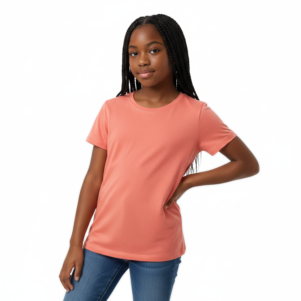 C - Tshirt coton orange 9-10 ans #127