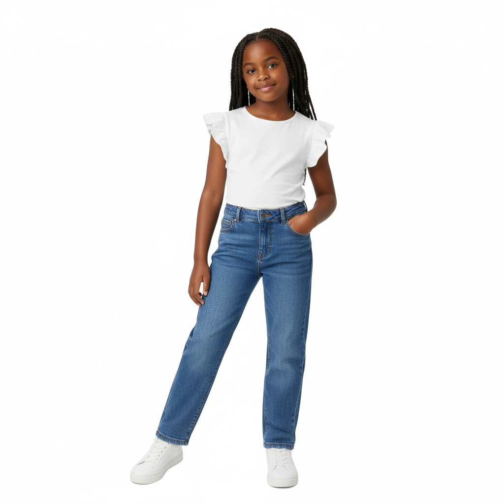 B - Jean 9 - 10 ans pantalon large #172