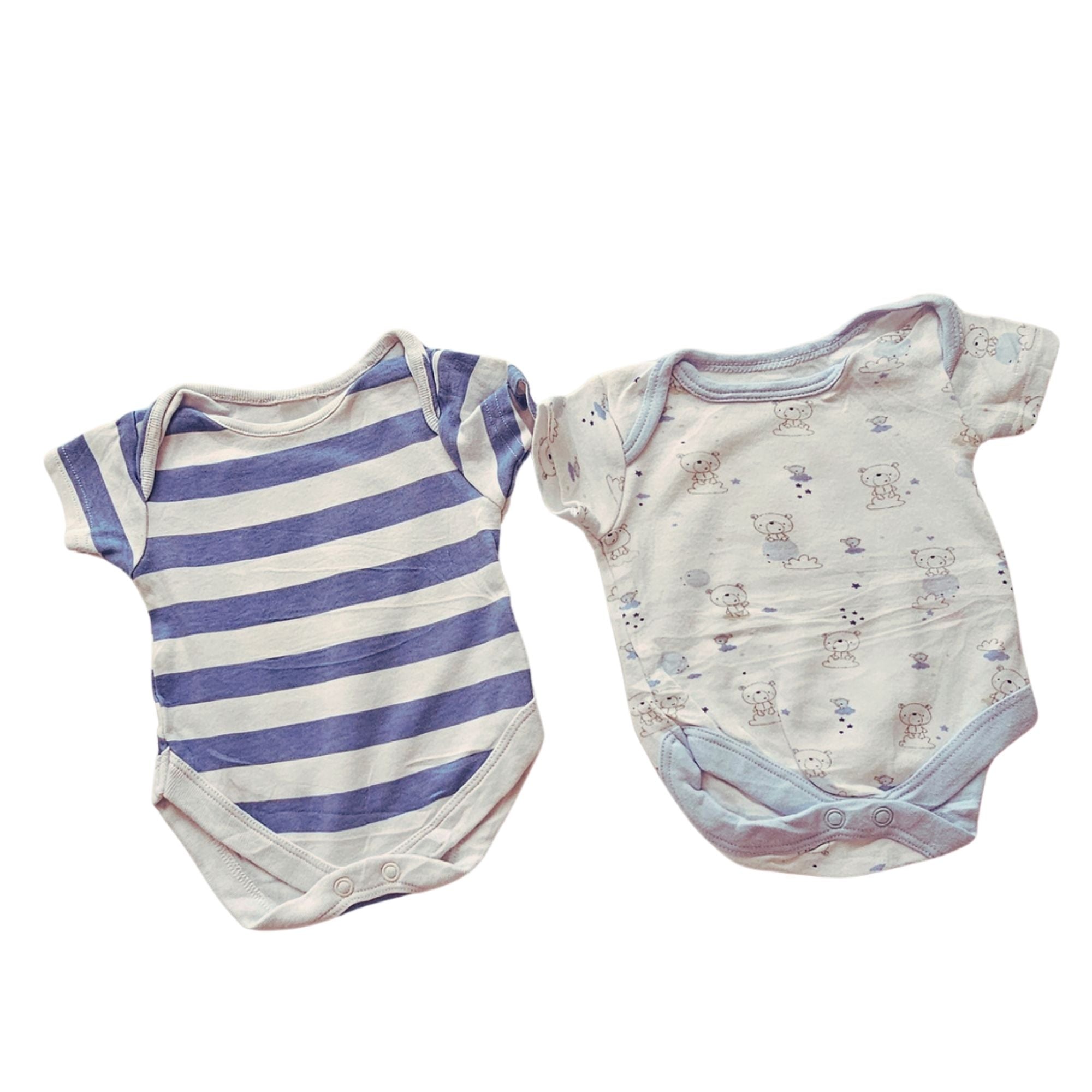 B - lot de 2 bodies (0-3 mois) #390