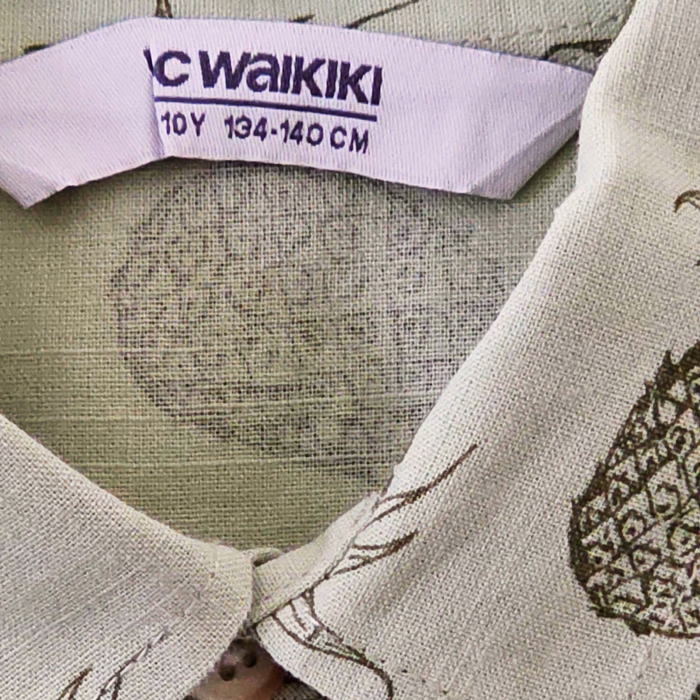 B - Chemise coton manches courtes 9 - 10 ans # 72