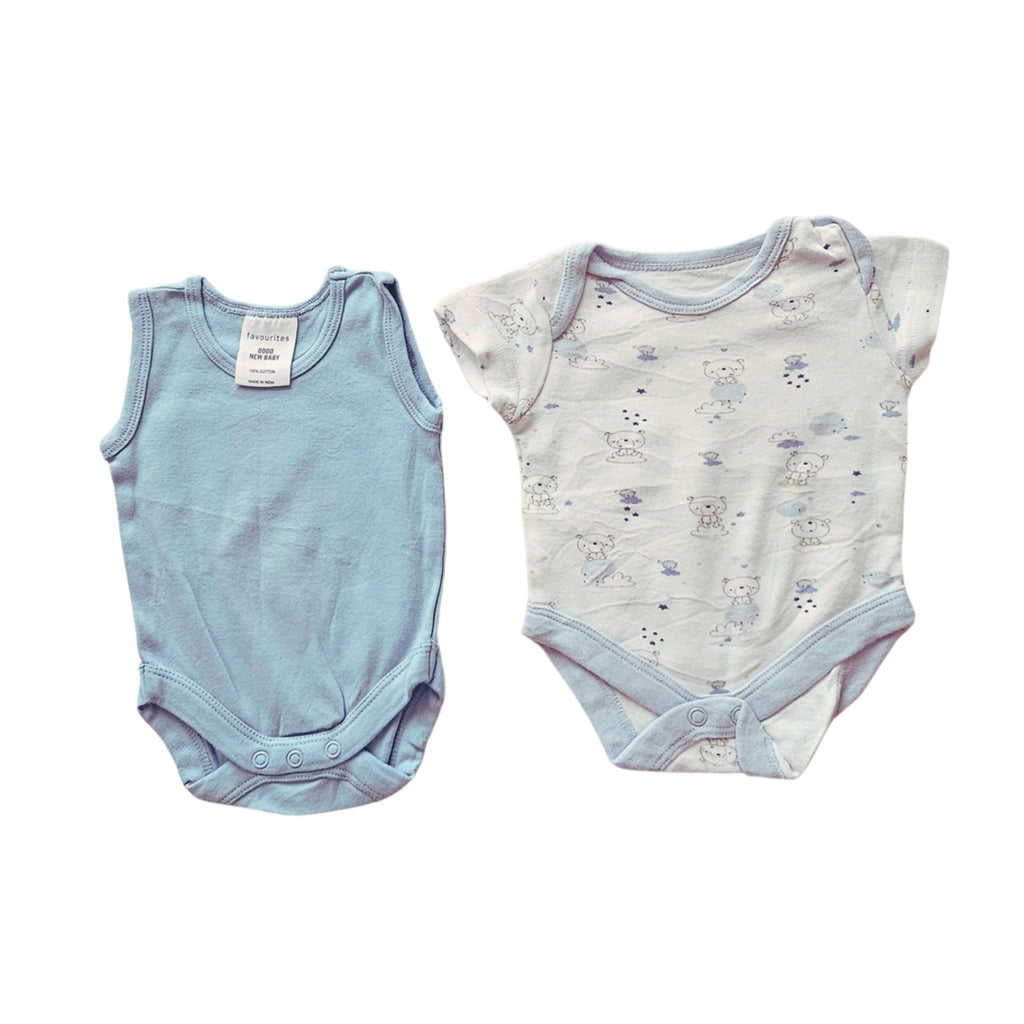 B - lot de 2 bodies (0-3 mois) #391