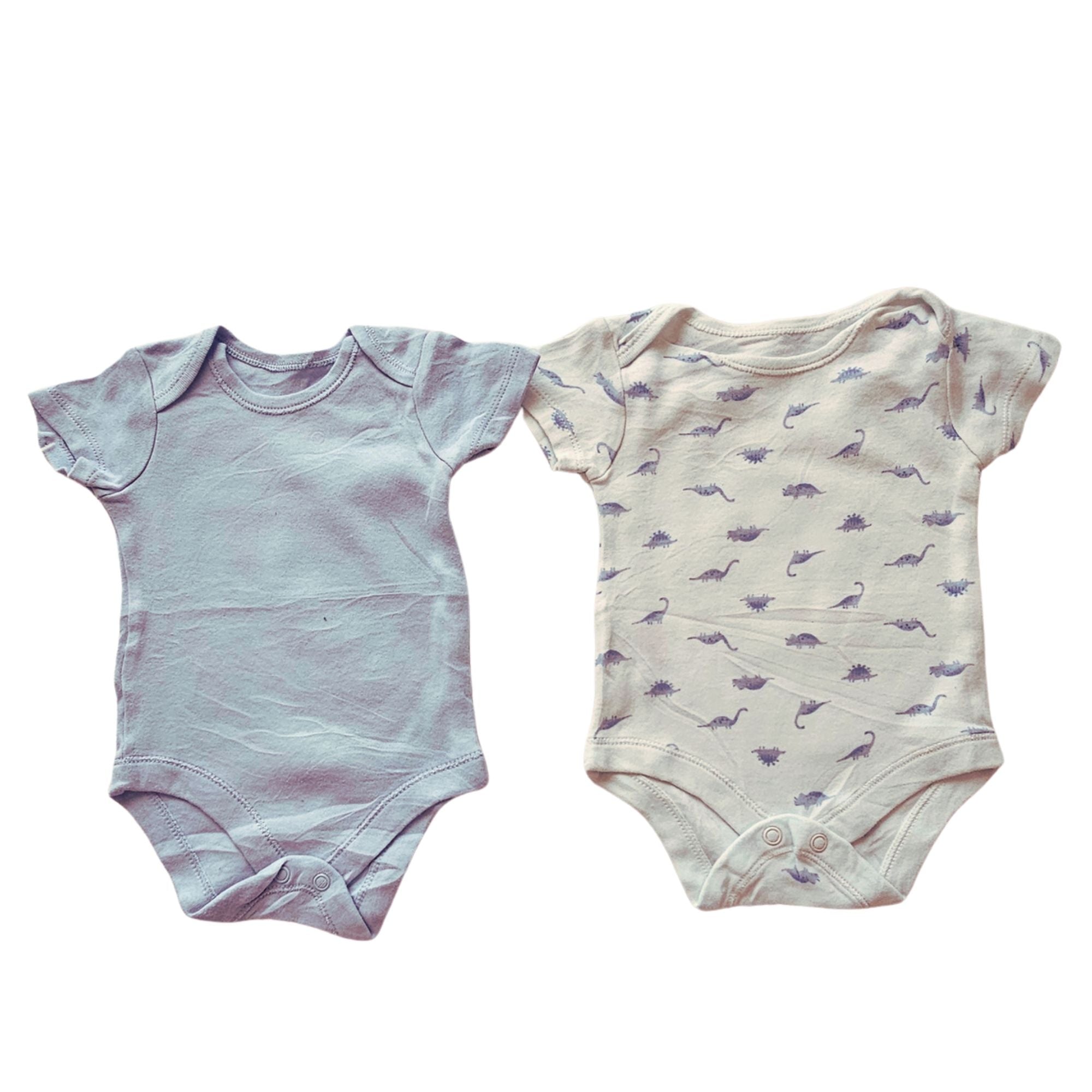 B - lot de 2 bodies  (0-3 mois) #392