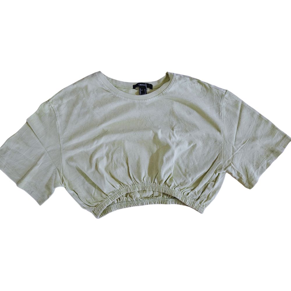 B - t-shirt crop top taille S #480