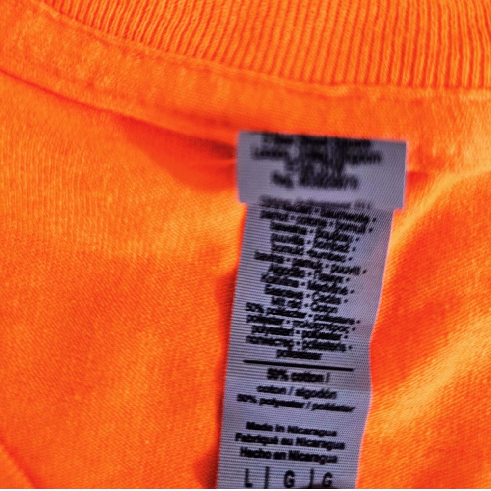 C -  t-shirt orange vif  10 / 12 ans #499