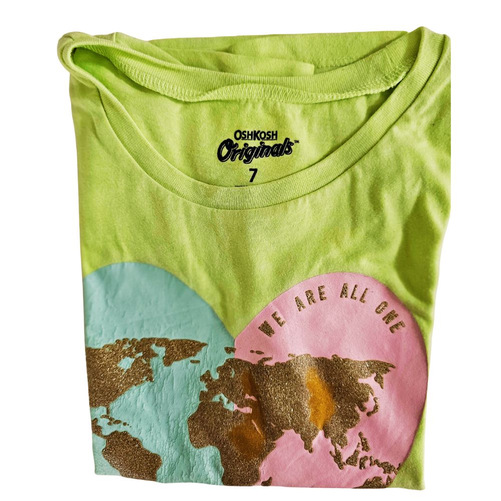 C -  t-shirt globe terrestre 7 ans #505