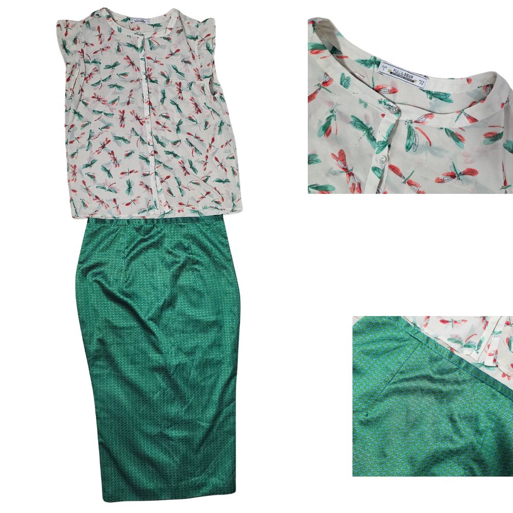 Ensemble jupe midi crayon Taille M #567