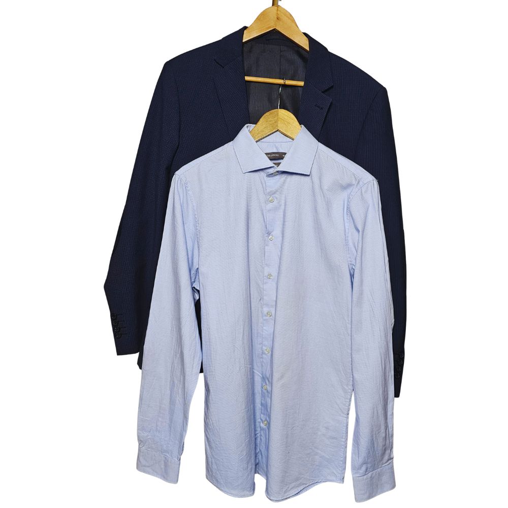 Ensemble chemise et blazer bleu Taille 40 #570