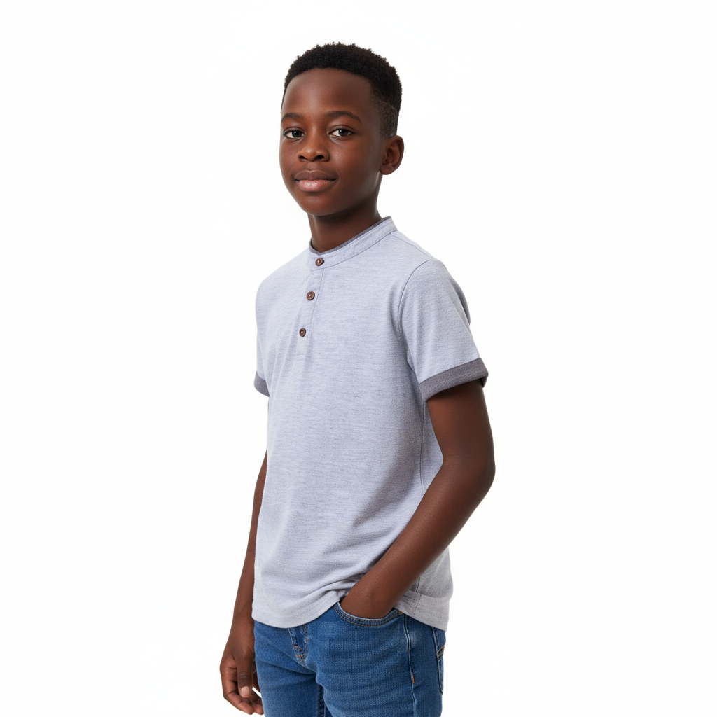 C - T-shirt Basique à Col Polo 8 - 9 ans #51