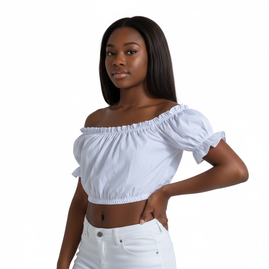 B - Haut blanc esmeralda Taille 36