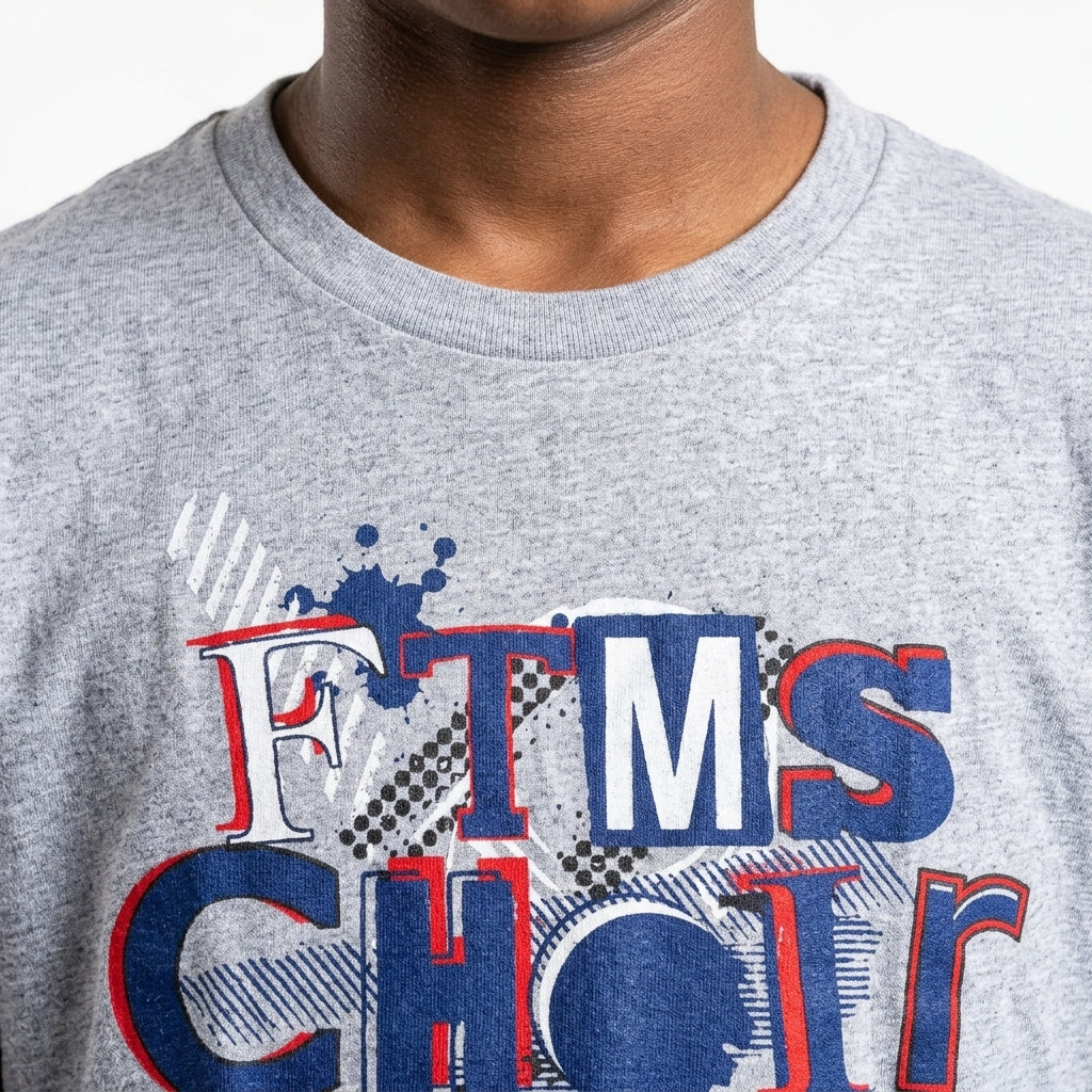 Youth T-shirt — Graphic Print Detail | Generated by Modelize