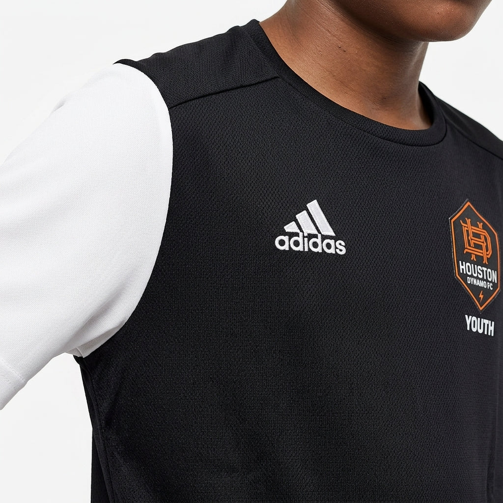 Youth performance soccer jersey — Branding and Texture Detail | Generated by Modelize