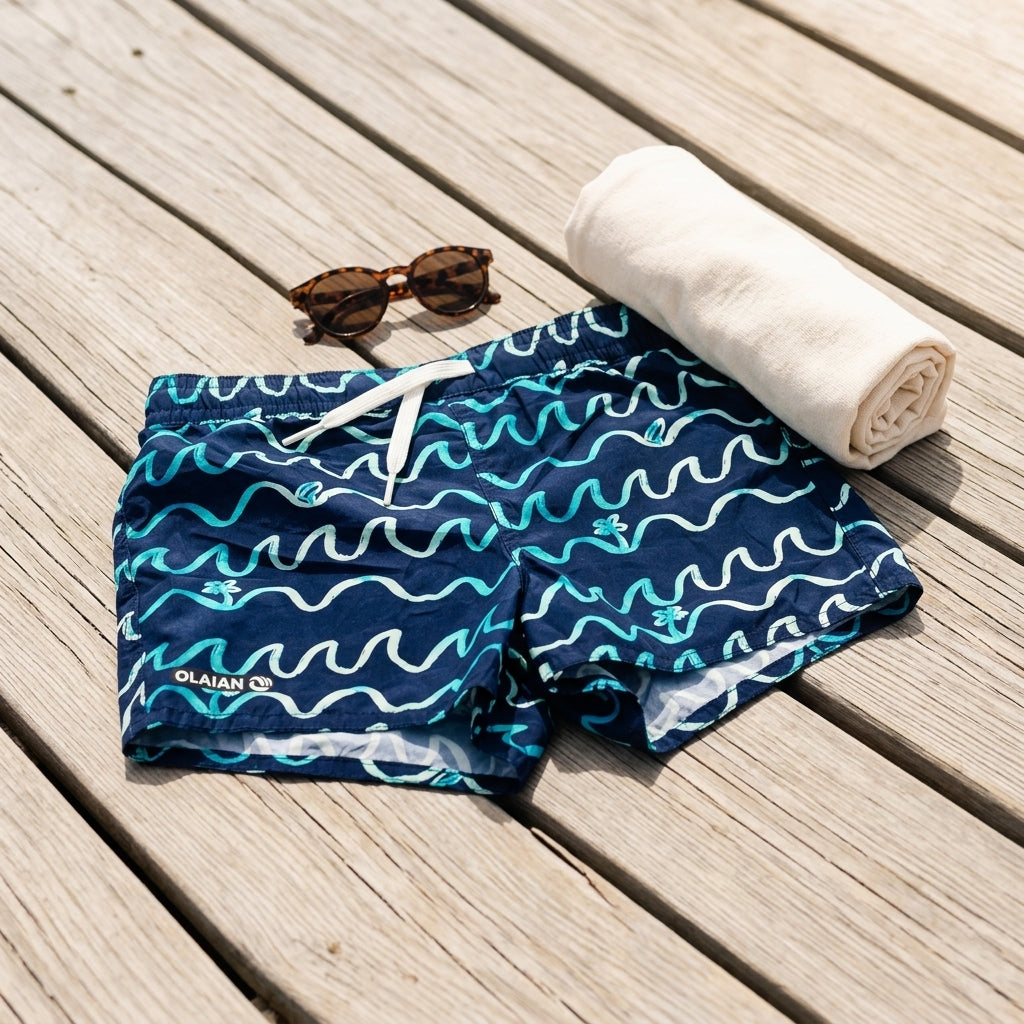 Toddler swim trunks — Beach Day Lifestyle | Generated by Modelize